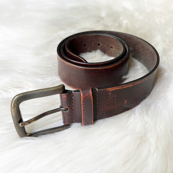 Paul Smith Other - LEVI’S Distressed Cognac Brown Leather  Unisex Belt
